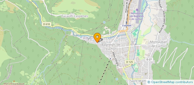 localisation de l'entreprise LA FRITE DU SUD à BAGNERES-DE-LUCHON