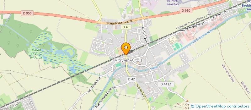 localisation de l'entreprise LA FRITELLA 2  VITRY-EN-ARTOIS