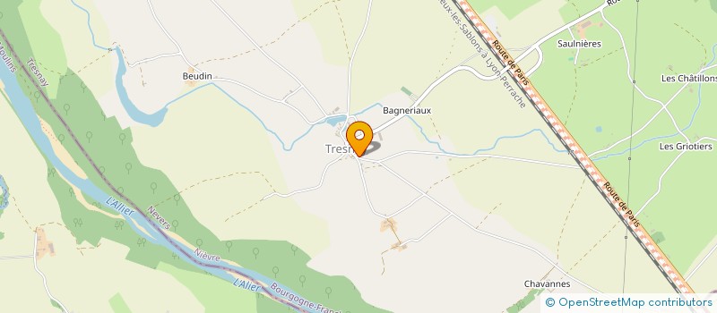 localisation de l'entreprise LA FRITERIE à TRESNAY