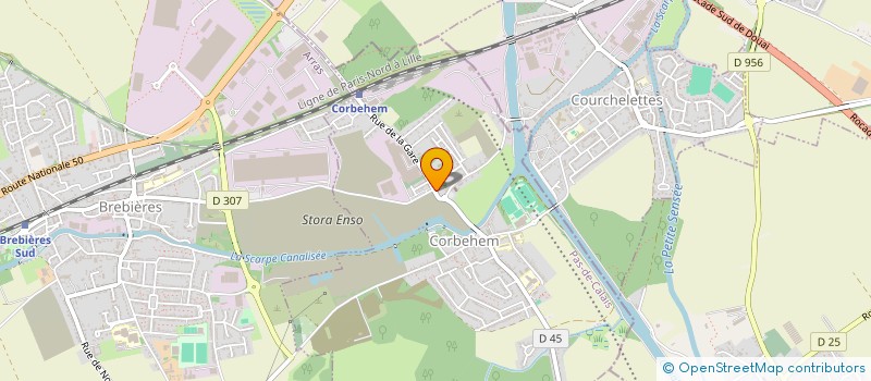localisation de l'entreprise LA FRITERIE  CORBEHEM