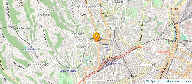 localisation de l'entreprise LA FRITERIE C'EST ARRIVE PRES DE CHEZ VOUS à NICE