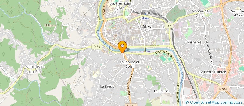 localisation de l'entreprise LA FRITERIE D'ALES  ALES