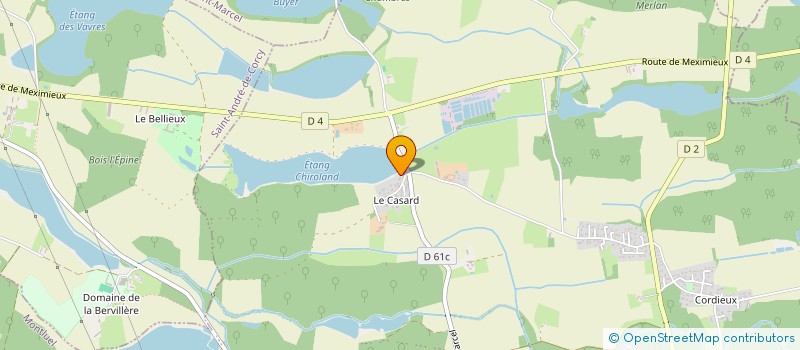 localisation de l'entreprise LA FRITERIE DES DOMBES  MONTLUEL