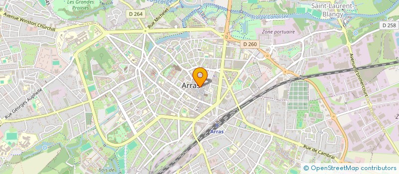 localisation de l'entreprise LA FRITERIE DES HEROS à ARRAS