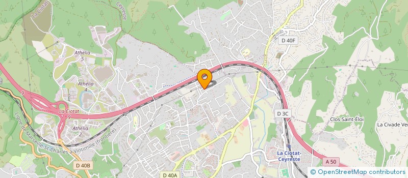 localisation de l'entreprise LA FRITERIE DU CH'NORD AU SUD  LA CIOTAT