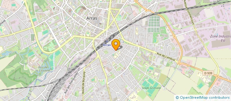 localisation de l'entreprise LA FRITERIE DU RIETZ à ARRAS