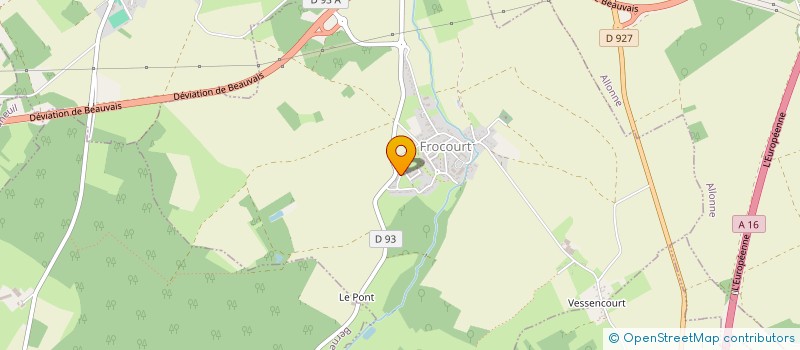 localisation de l'entreprise LA FROCOURTOISE CULTURE & PATRIMOINE  FROCOURT