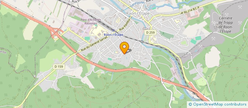 localisation de l'entreprise LA FROIDE GOUTELLE  RAON-L'ETAPE