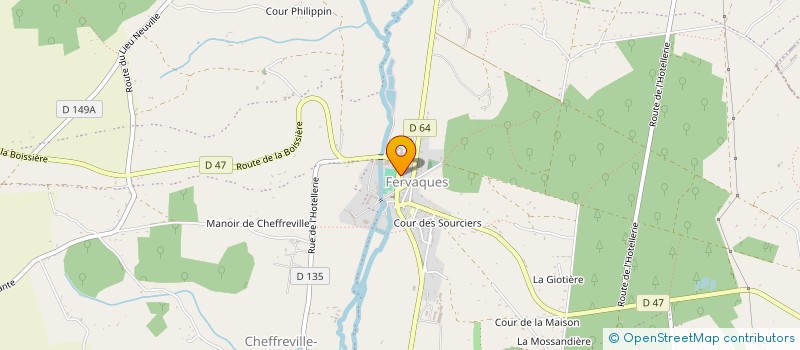 localisation de l'entreprise LA FROMAGERE  SAINT-PIERRE-EN-AUGE