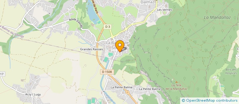 localisation de l'entreprise LA FROMAGERE à EPAGNY METZ-TESSY