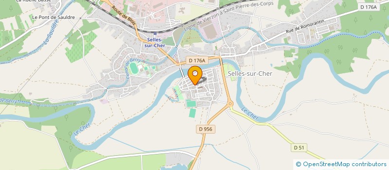 localisation de l'entreprise LA FROMAGERIE à SELLES-SUR-CHER