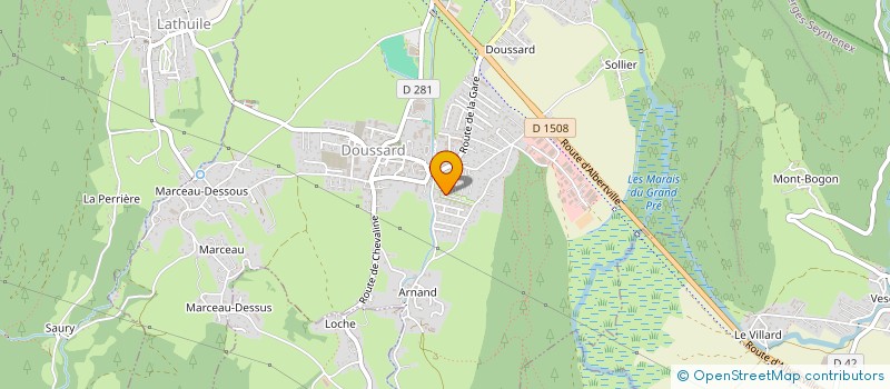 localisation de l'entreprise LA FROMAGERIE  DOUSSARD