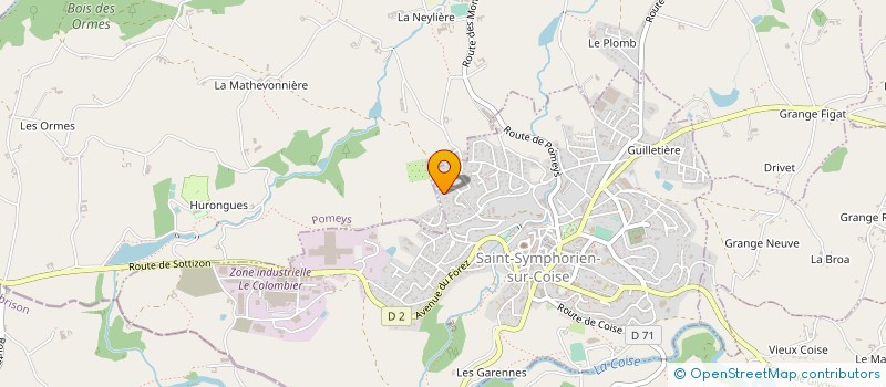 localisation de l'entreprise LA FROMAGERIE BIO DES MONTS DU LYONNAIS  POMEYS