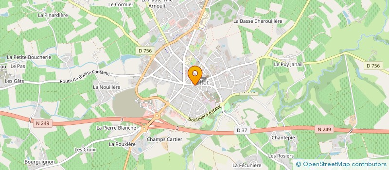 localisation de l'entreprise LA FROMAGERIE BLEUE à VALLET