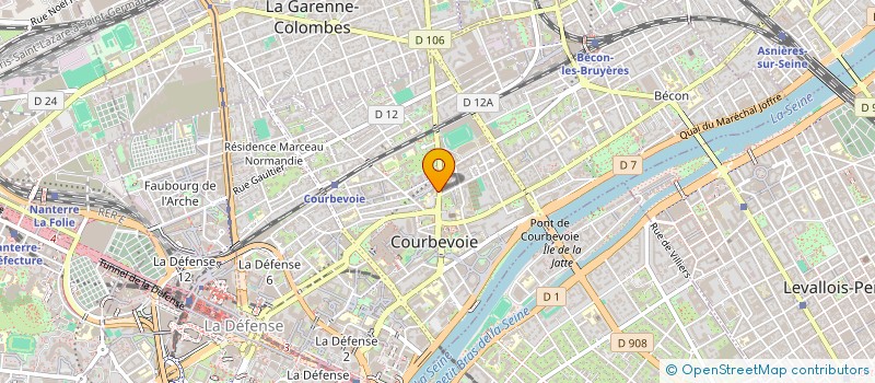 localisation de l'entreprise LA FROMAGERIE D'ISA à COURBEVOIE
