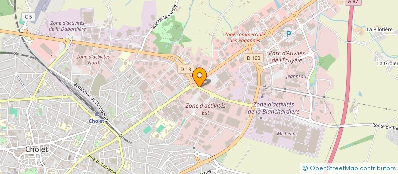 localisation de l'entreprise LA FROMAGERIE DE CHOLET à CHOLET