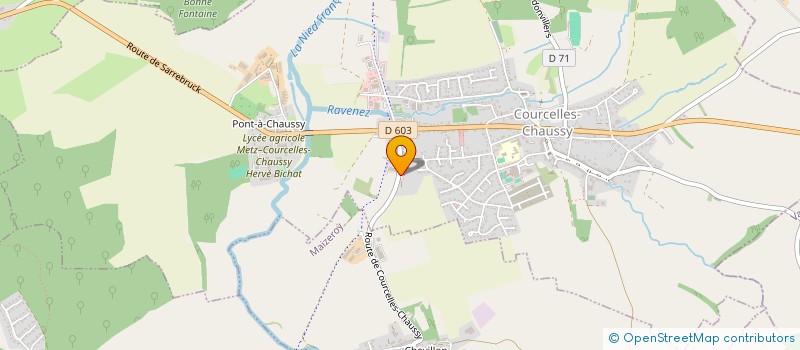 localisation de l'entreprise LA FROMAGERIE DE COURCELLES à COURCELLES-CHAUSSY