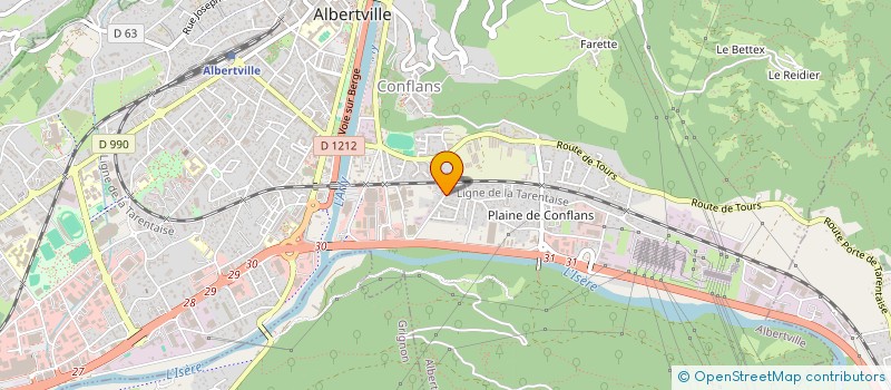 localisation de l'entreprise LA FROMAGERIE DE LUCAS  ALBERTVILLE