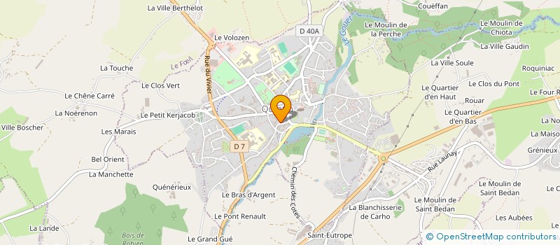 localisation de l'entreprise LA FROMAGERIE DE PAM  QUINTIN