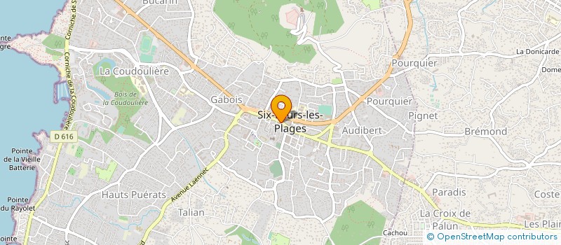 localisation de l'entreprise LA FROMAGERIE DE SIX FOURS à SIX-FOURS-LES-PLAGES