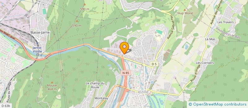 localisation de l'entreprise LA FROMAGERIE DES ALPES  LAFFREY