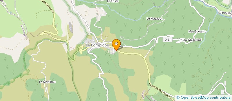 localisation de l'entreprise LA FROMAGERIE DES CEVENNES à MOISSAC-VALLEE-FRANCAISE