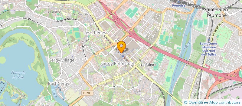 localisation de l'entreprise LA FROMAGERIE DES TROIS FONTAINES à CERGY