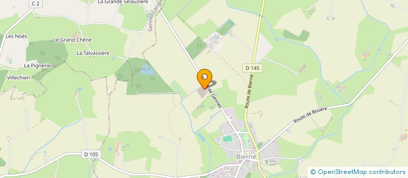 localisation de l'entreprise LA FROMAGERIE DU HAUT ANJOU  BIERNE-LES-VILLAGES