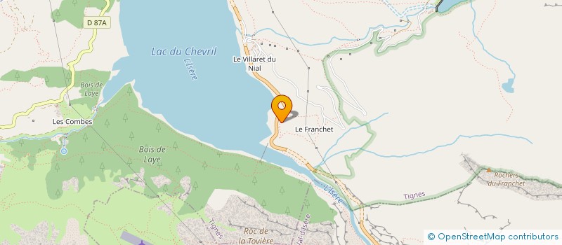 localisation de l'entreprise LA FROMAGERIE DU LAC à TIGNES