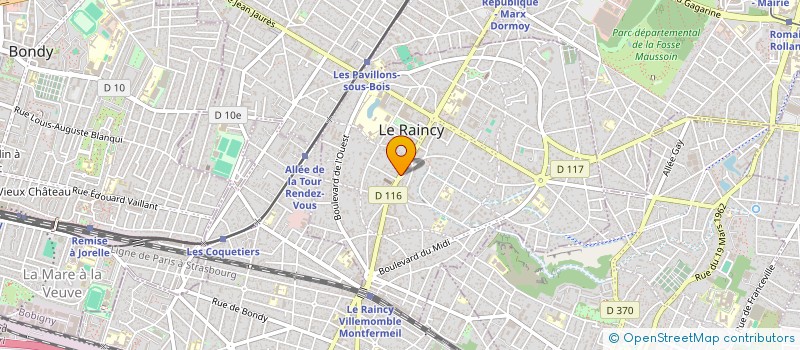 localisation de l'entreprise LA FROMAGERIE DU RAINCY à LE RAINCY
