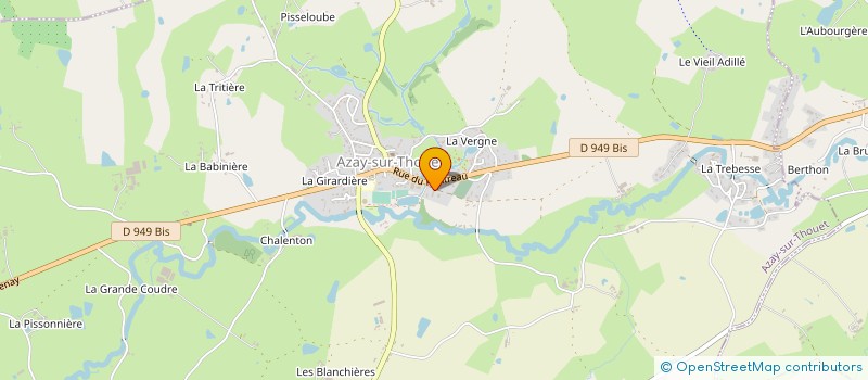 localisation de l'entreprise LA FROMAGERIE DU THOUET à AZAY-SUR-THOUET