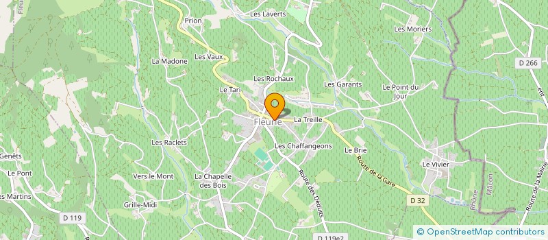 localisation de l'entreprise LA FROMAGERIE FLEURIATONNE  FLEURIE