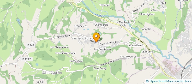 localisation de l'entreprise LA FROMAGERIE VARSOISE à VARS-SUR-ROSEIX