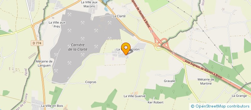 localisation de l'entreprise LA FROMANTOINE à HERBIGNAC