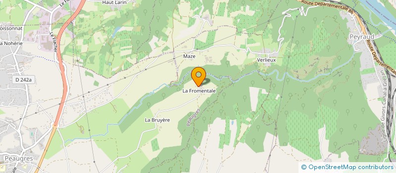 localisation de l'entreprise LA FROMENTALE DU TEMPS PASSE à PEAUGRES