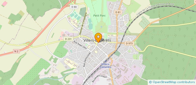 localisation de l'entreprise LA FROMENTINE à VILLERS-COTTERETS