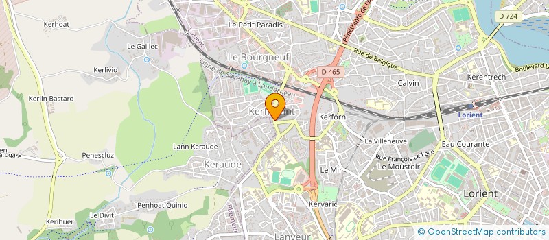 localisation de l'entreprise LA FROMENTINE  LORIENT