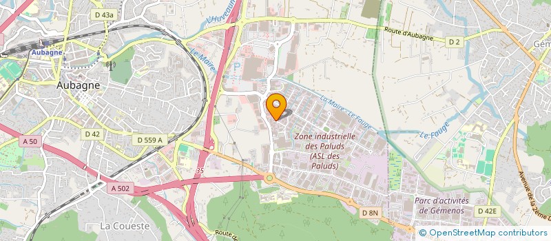 localisation de l'entreprise LA FROUMAGIERO  AUBAGNE