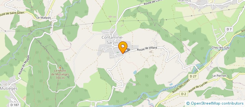 localisation de l'entreprise LA FRUITIERE  CONTAMINE-SARZIN