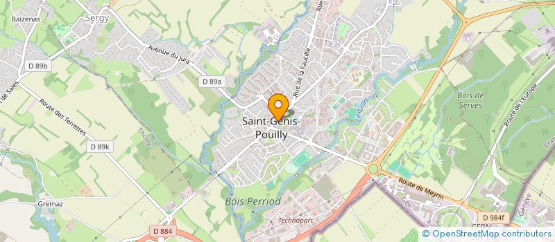 localisation de l'entreprise LA FRUITIERE à SAINT-GENIS-POUILLY