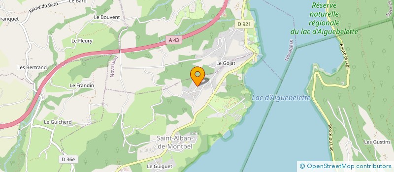 localisation de l'entreprise LA FRUITIERE  ATTIGNAT-ONCIN