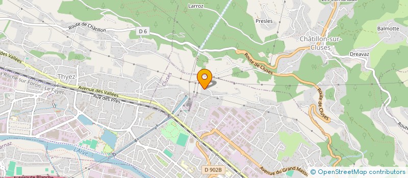 localisation de l'entreprise LA FRUITIERE  CLUSES