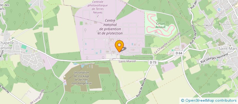 localisation de l'entreprise LA FRUITIERE  LA CHAPELLE-LONGUEVILLE