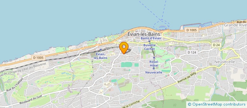 localisation de l'entreprise LA FRUITIERE  EVIAN-LES-BAINS