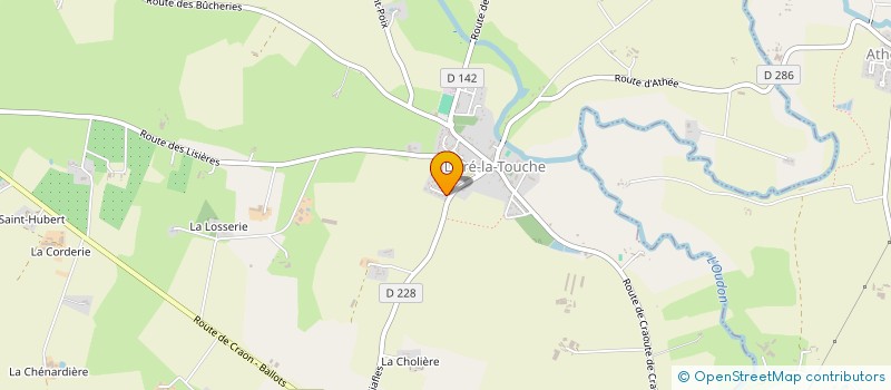 localisation de l'entreprise LA FRUITIERE  LIVRE-LA-TOUCHE