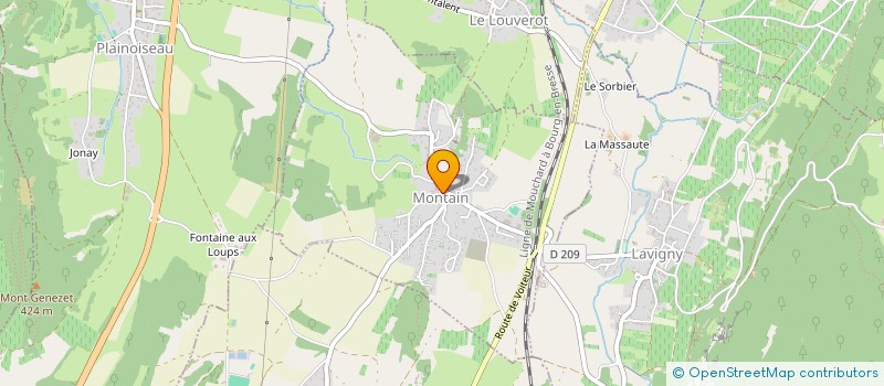 localisation de l'entreprise LA FRUITIERE A IDEES  MONTAIN