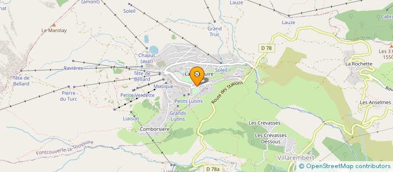 localisation de l'entreprise LA FRUITIERE DE FONTCOUVERTE  FONTCOUVERTE-LA-TOUSSUIRE