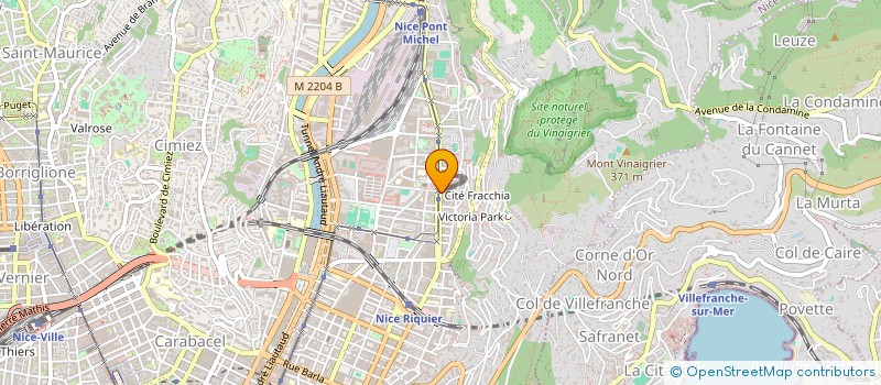 localisation de l'entreprise LA FRUITIERE DE SAINT ROCH à NICE