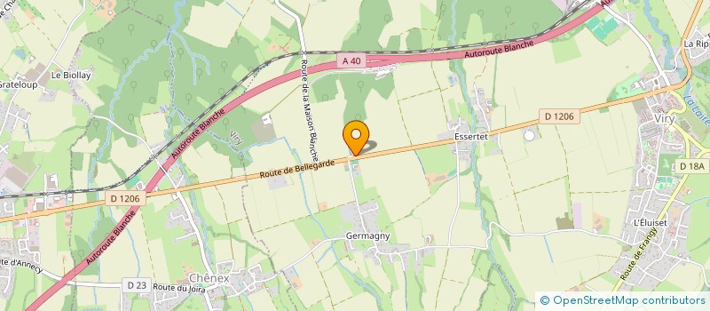 localisation de l'entreprise LA FRUITIERE DES TROIS CHENES  VIRY