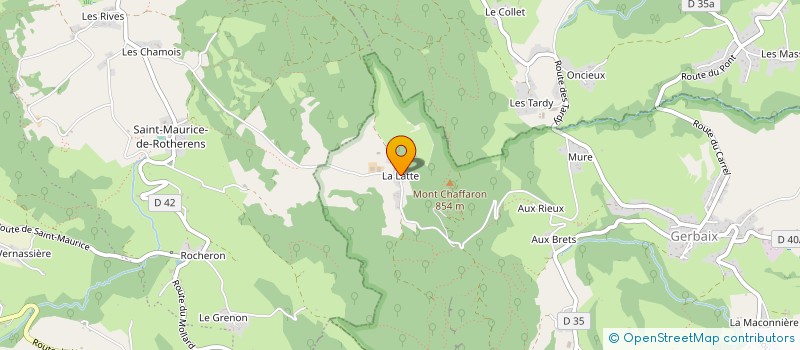 localisation de l'entreprise LA FRUITIERE DU CHAT  GERBAIX